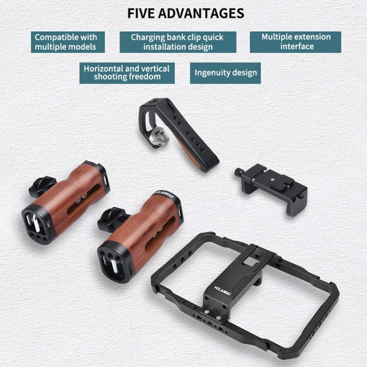 YELANGU LW101Vlogging Live Broadcast Smartphone Video Rig Handles Stabilizer Kits