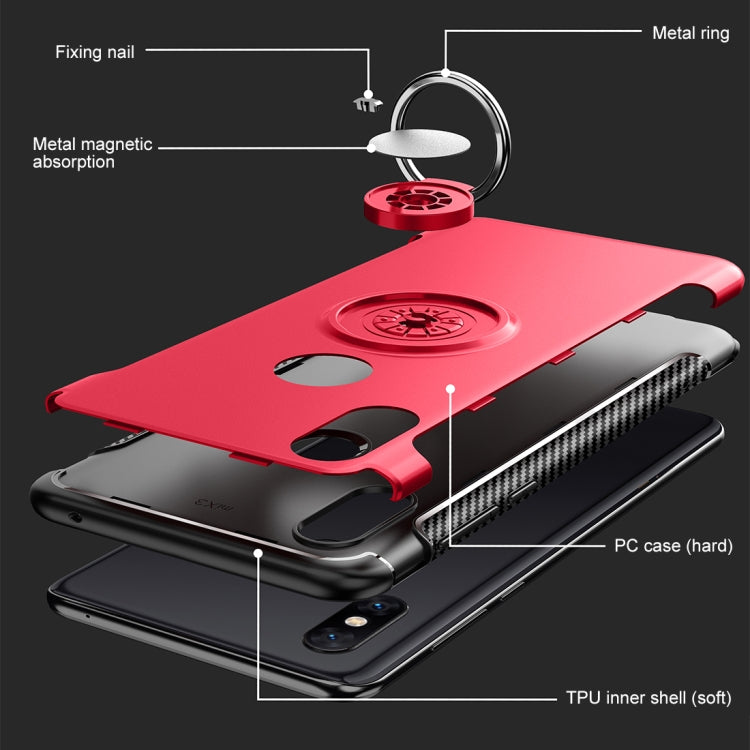 Magnetic 360 Degrees Rotation Ring Armor Phone Protective Case