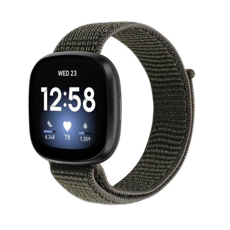 For Fitbit Versa 3 Nylon Loop Replacement Strap Watchband