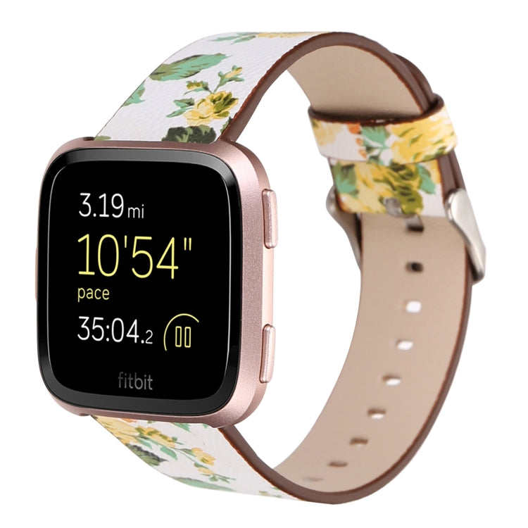 For Fitbit Versa 1 / 2 Flower Pattern Replacement Wrist Strap Watchband