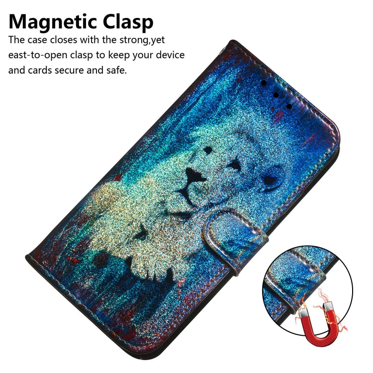 Colored Drawing Pattern Colorful Magnetic Buckle Horizontal Flip PU Leather Case with Holder & Card Slots & Wallet & Lanyard