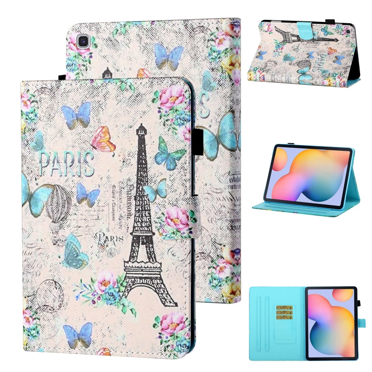 Coloured Drawing Stitching Horizontal Flip Leather Case with Holder & Card Slot & Sleep / Wake-up Function