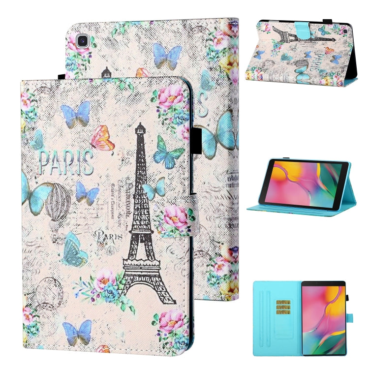 Coloured Drawing Stitching Horizontal Flip Leather Case with Holder & Card Slot & Sleep / Wake-up Function