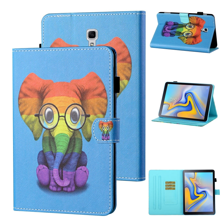 Coloured Drawing Stitching Horizontal Flip Leather Case with Holder & Card Slot & Sleep / Wake-up Function