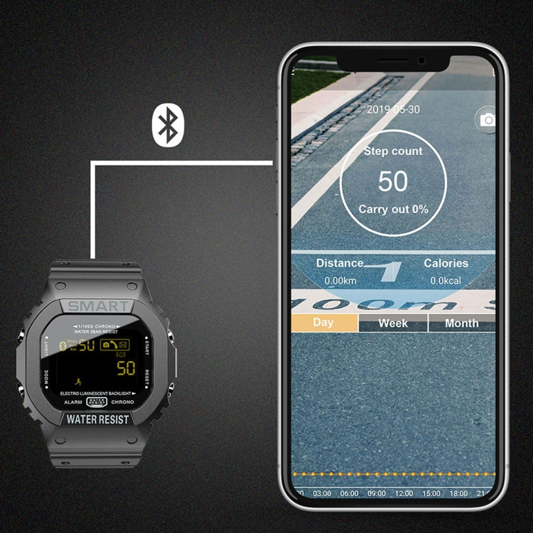 Lokmat MK22 1.21 inch FSTN LCD Screen 50m Waterproof Smart Watch, Support Information Reminder / Remote Camera / Sport Record