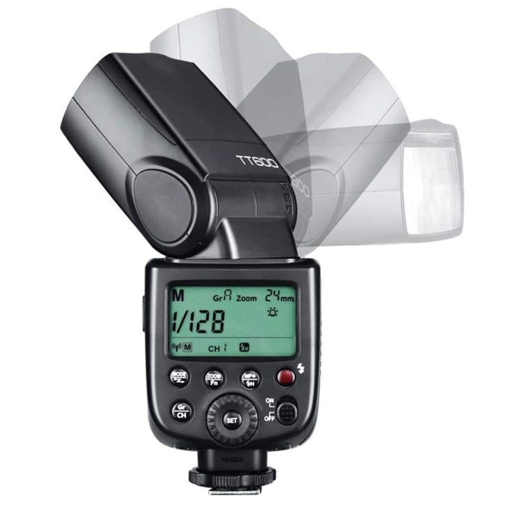 Godox TT600 2.4GHz Wireless 1/300s-1/2000s HSS Flash Speedlite Camera Top Fill Light for Canon / Nikon DSLR Cameras