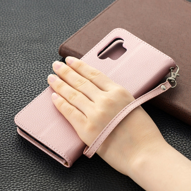 Litchi Texture Pure Color Horizontal Flip PU Leather Case with Holder & Card Slots & Wallet & Lanyard