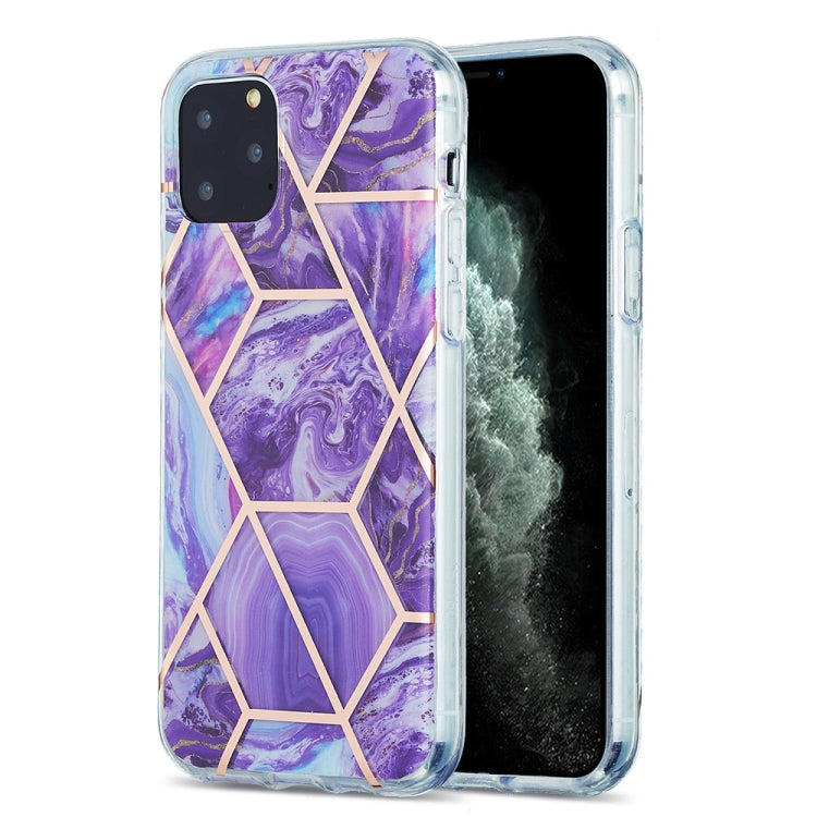 3D Electroplating Marble Pattern TPU Protective Case