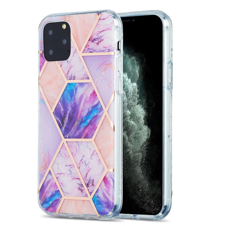 3D Electroplating Marble Pattern TPU Protective Case