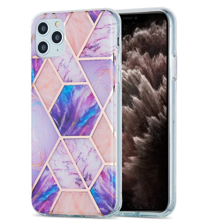 3D Electroplating Marble Pattern TPU Protective Case