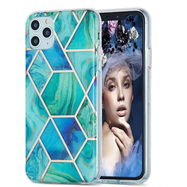 3D Electroplating Marble Pattern TPU Protective Case