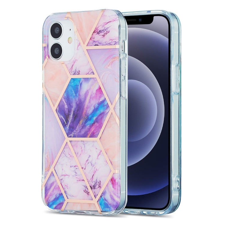 3D Electroplating Marble Pattern TPU Protective Case