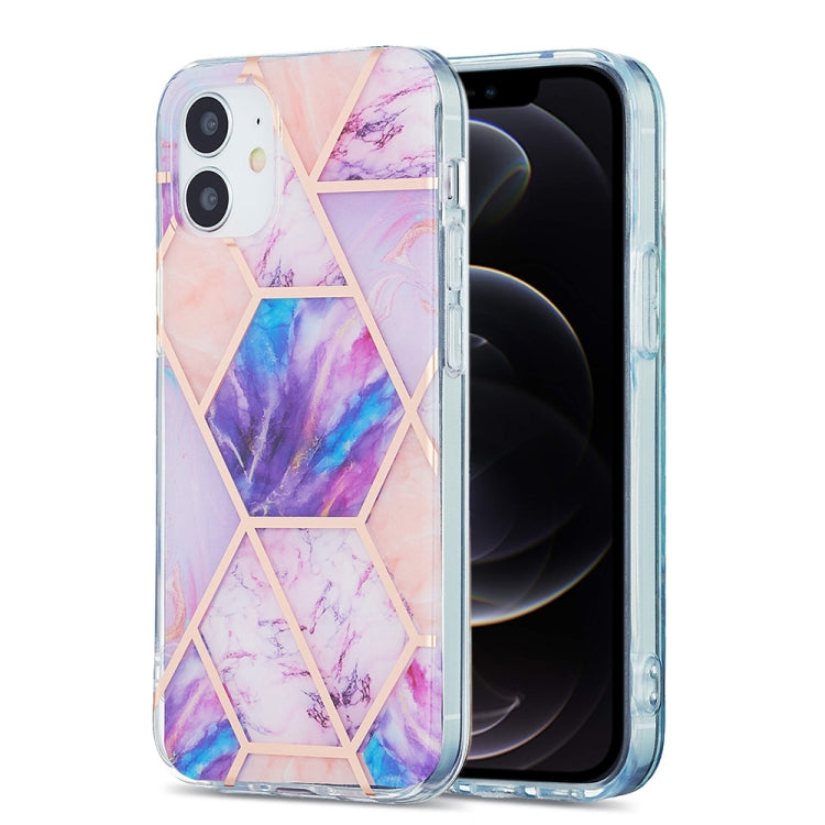 3D Electroplating Marble Pattern TPU Protective Case