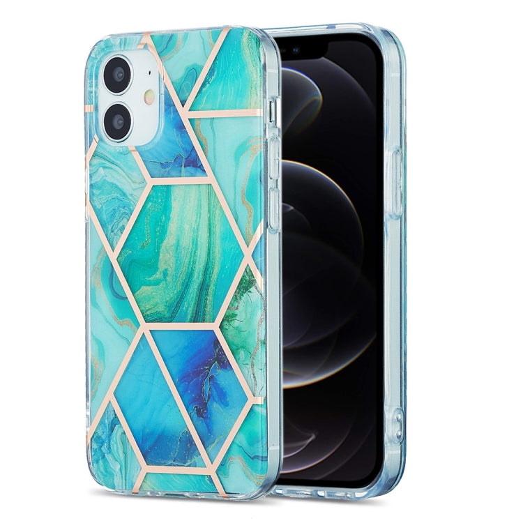 3D Electroplating Marble Pattern TPU Protective Case