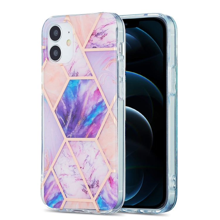 3D Electroplating Marble Pattern TPU Protective Case