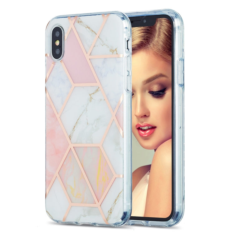 3D Electroplating Marble Pattern TPU Protective Case