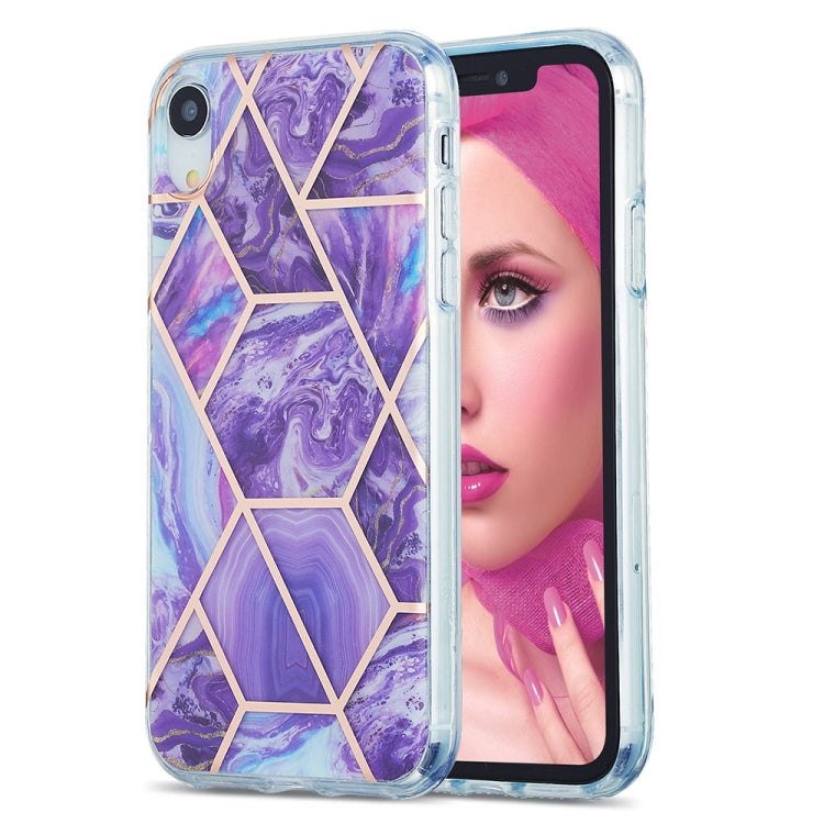 3D Electroplating Marble Pattern TPU Protective Case
