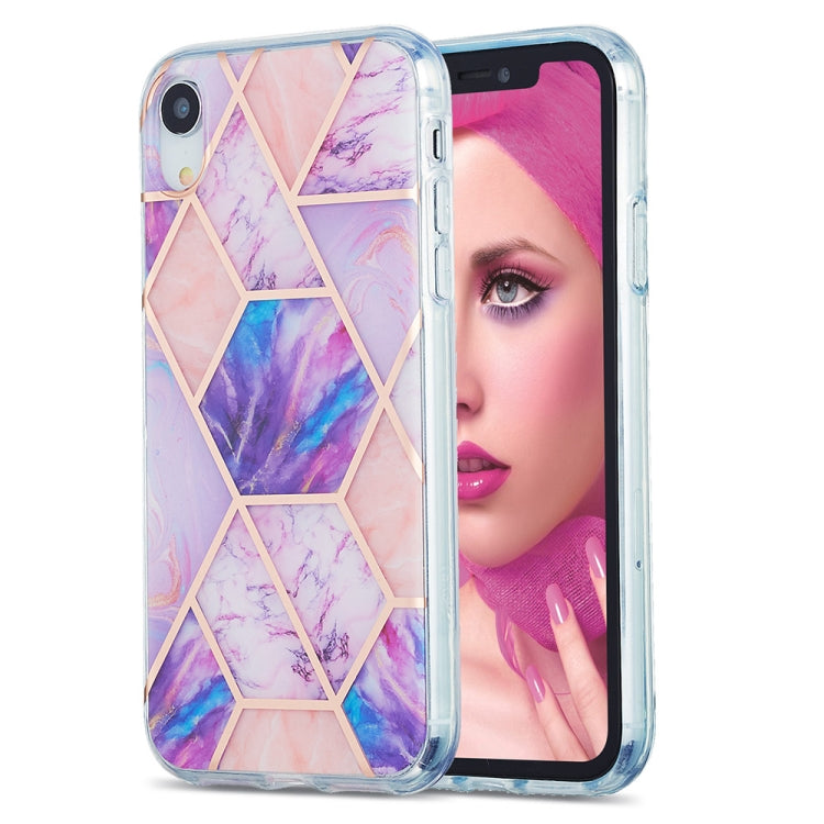 3D Electroplating Marble Pattern TPU Protective Case