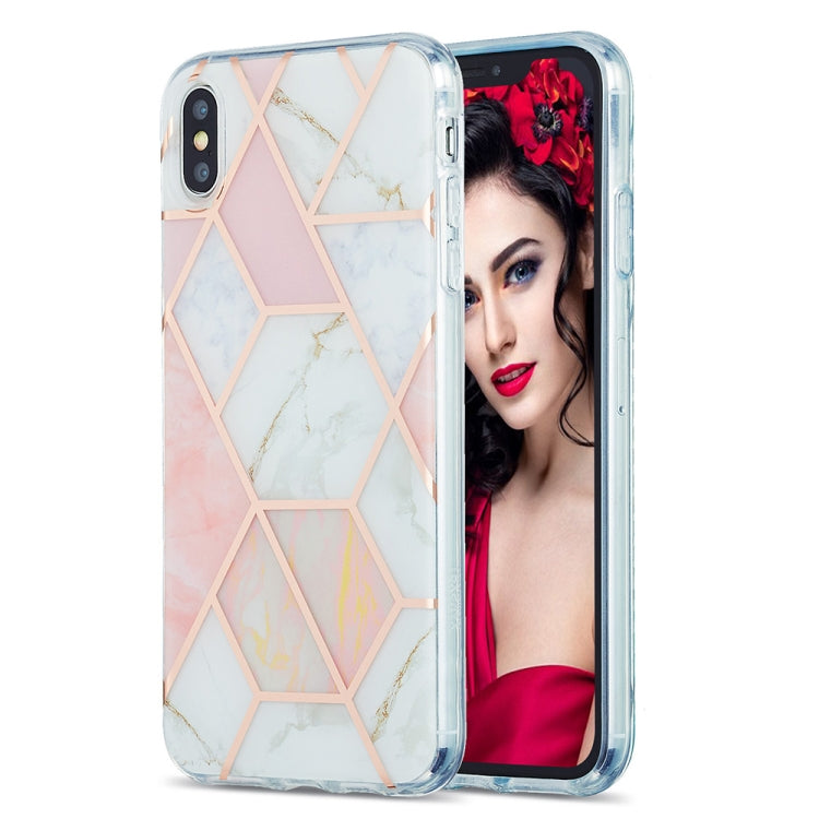 3D Electroplating Marble Pattern TPU Protective Case
