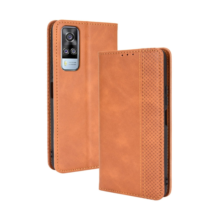 Magnetic Buckle Retro Crazy Horse Texture Horizontal Flip Leather Case with Holder & Card Slots & Photo Frame