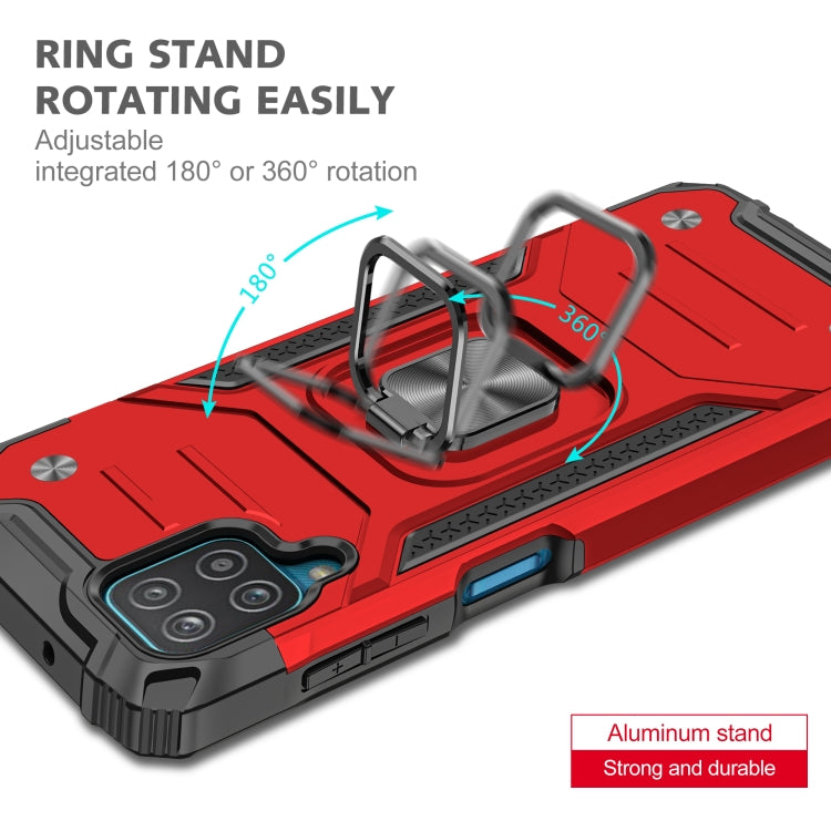 Magnetic Armor Shockproof TPU + PC Case with Metal Ring Holder