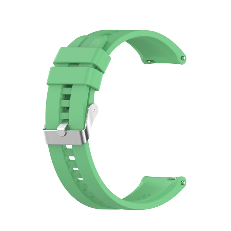 For Amazfit GTS 2e / GTS 2 20mm Silicone Replacement Strap Watchband with Silver Buckle