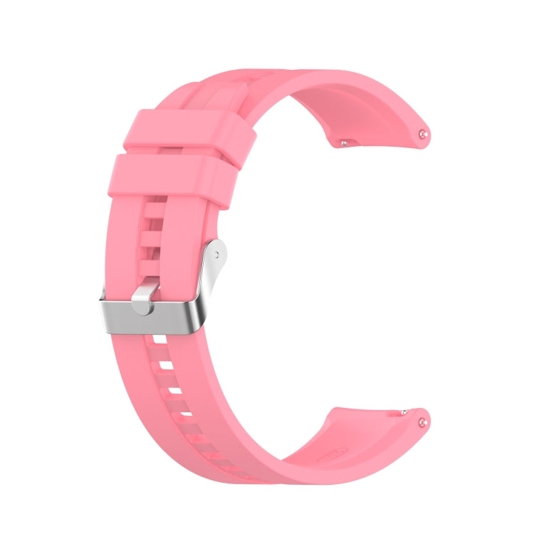 For Amazfit GTS 2e / GTS 2 20mm Silicone Replacement Strap Watchband with Silver Buckle
