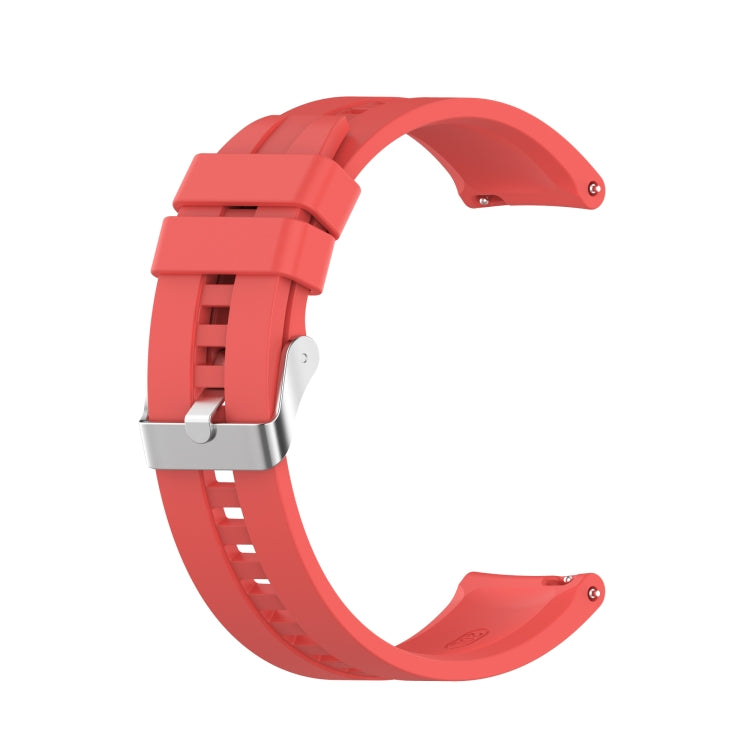 For Amazfit GTS 2e / GTS 2 20mm Silicone Replacement Strap Watchband with Silver Buckle