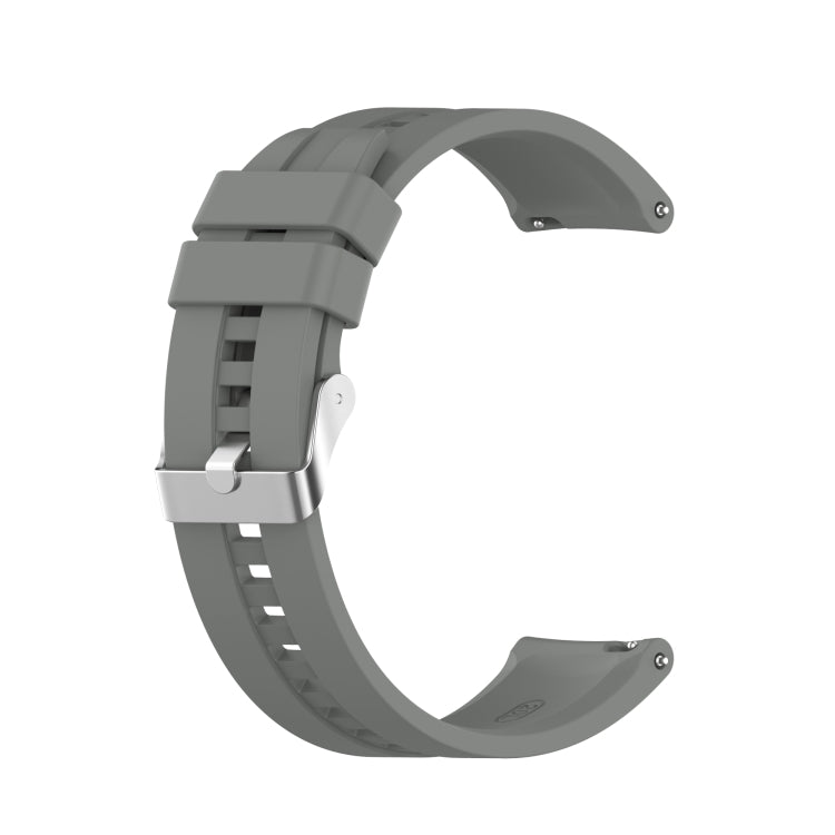 For Amazfit GTS 2e / GTS 2 20mm Silicone Replacement Strap Watchband with Silver Buckle