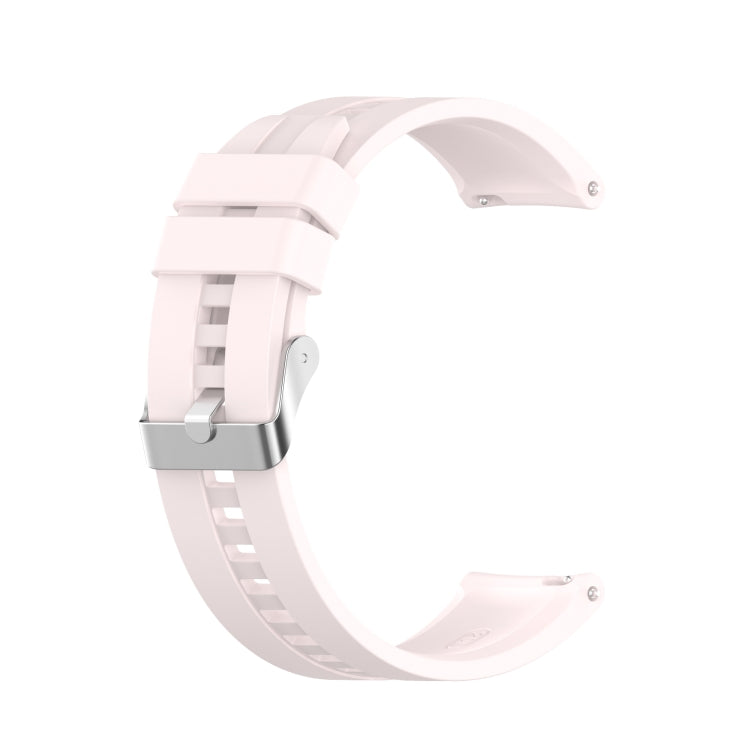 For Amazfit GTS 2e / GTS 2 20mm Silicone Replacement Strap Watchband with Silver Buckle