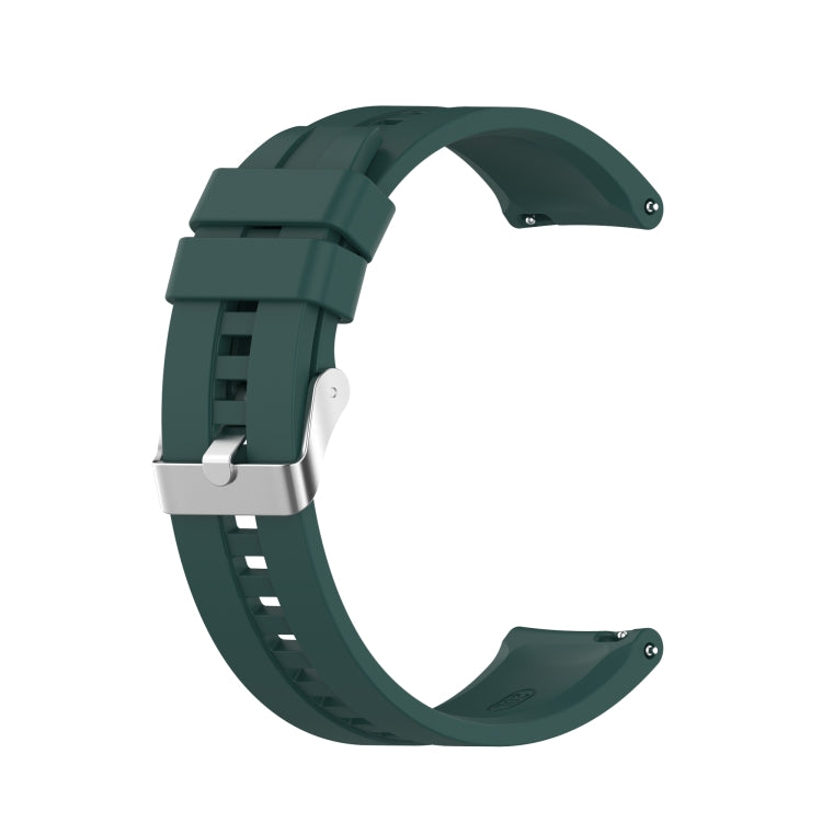 For Amazfit GTS 2e / GTS 2 20mm Silicone Replacement Strap Watchband with Silver Buckle