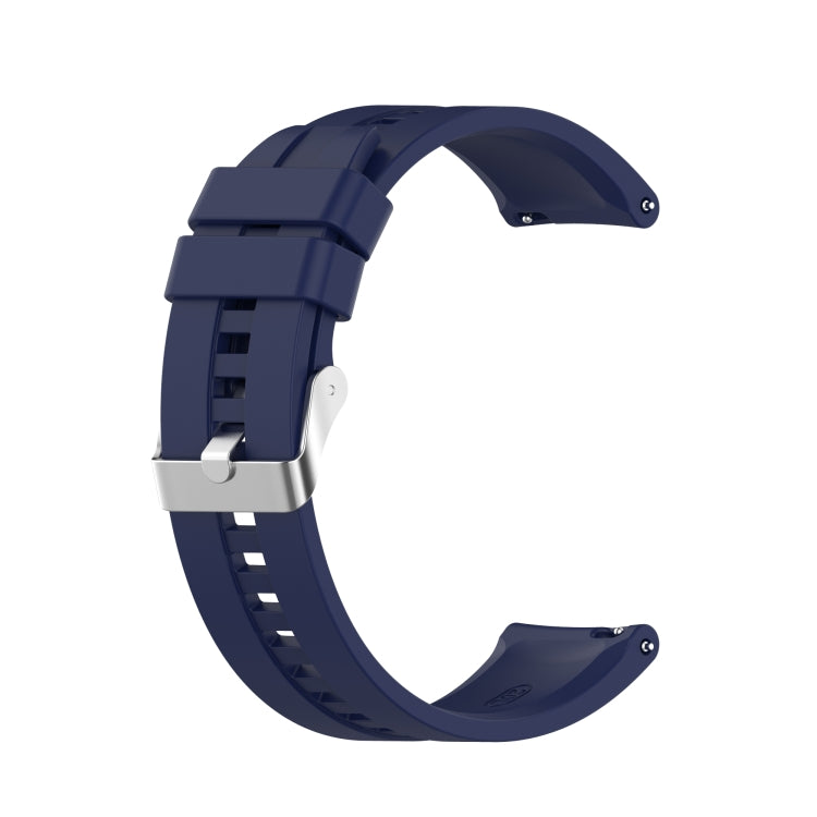 For Amazfit GTS 2e / GTS 2 20mm Silicone Replacement Strap Watchband with Silver Buckle