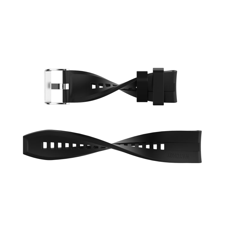 For Amazfit GTS 2e / GTS 2 20mm Silicone Replacement Strap Watchband with Silver Buckle