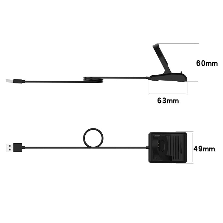 For Suunto 7 USB Vertical Magnetic Charger Holder with Data Function, Length: 1m