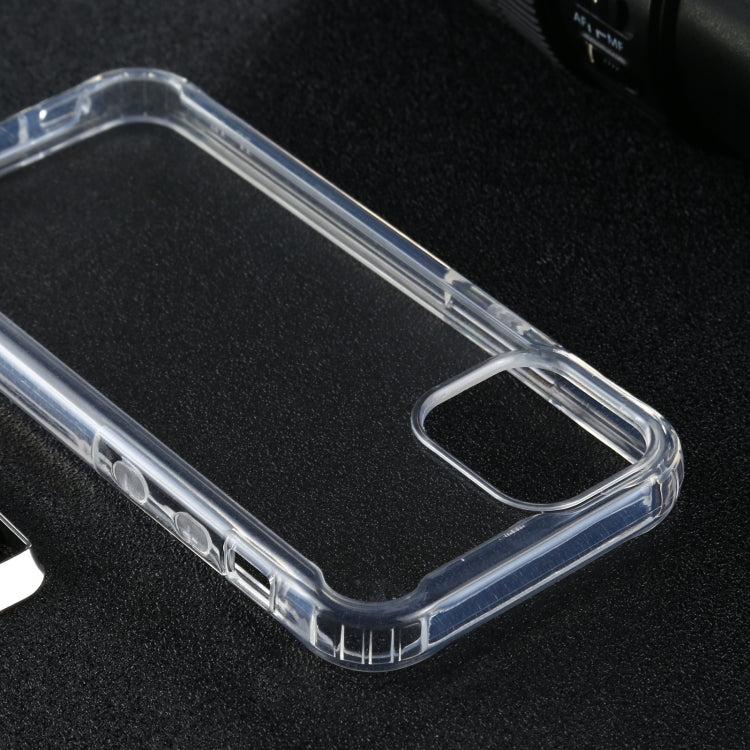 Four-corner Shockproof Transparent TPU + PC Protective Case