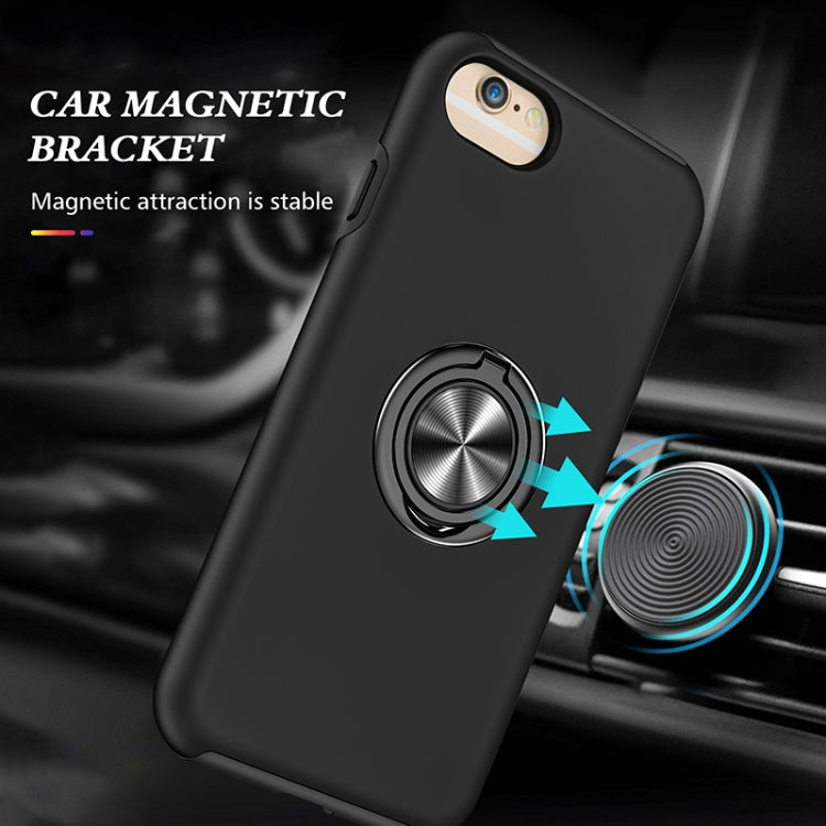 PC + TPU Shockproof Magnetic Protective Case with Invisible Ring Holder