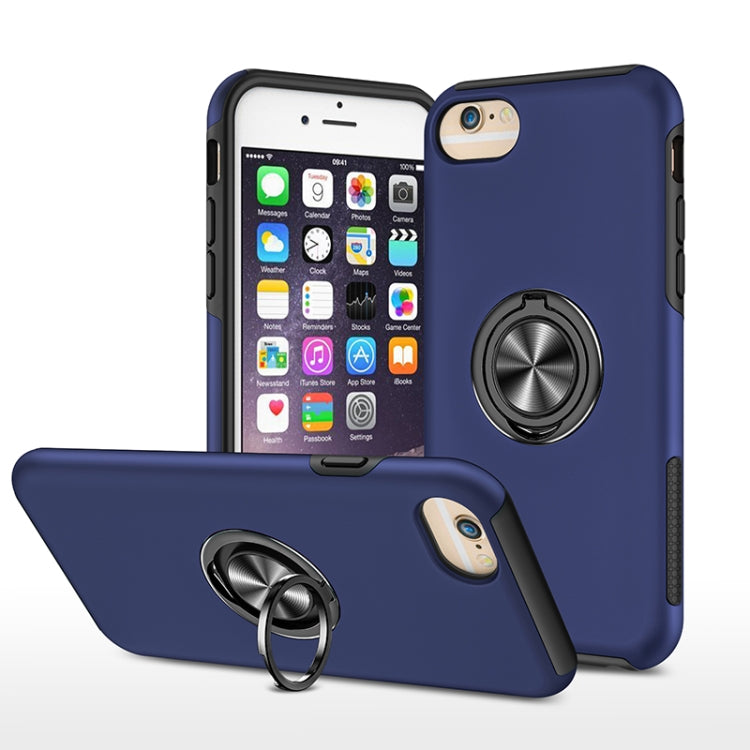 PC + TPU Shockproof Magnetic Protective Case with Invisible Ring Holder