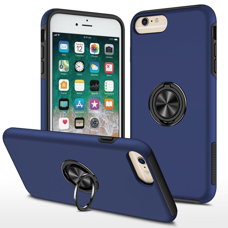 PC + TPU Shockproof Magnetic Protective Case with Invisible Ring Holder