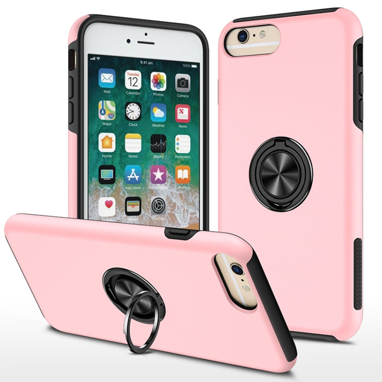 PC + TPU Shockproof Magnetic Protective Case with Invisible Ring Holder