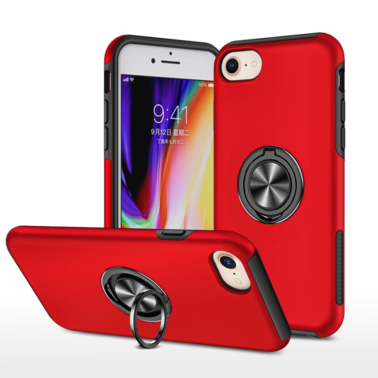 PC + TPU Shockproof Magnetic Protective Case with Invisible Ring Holder