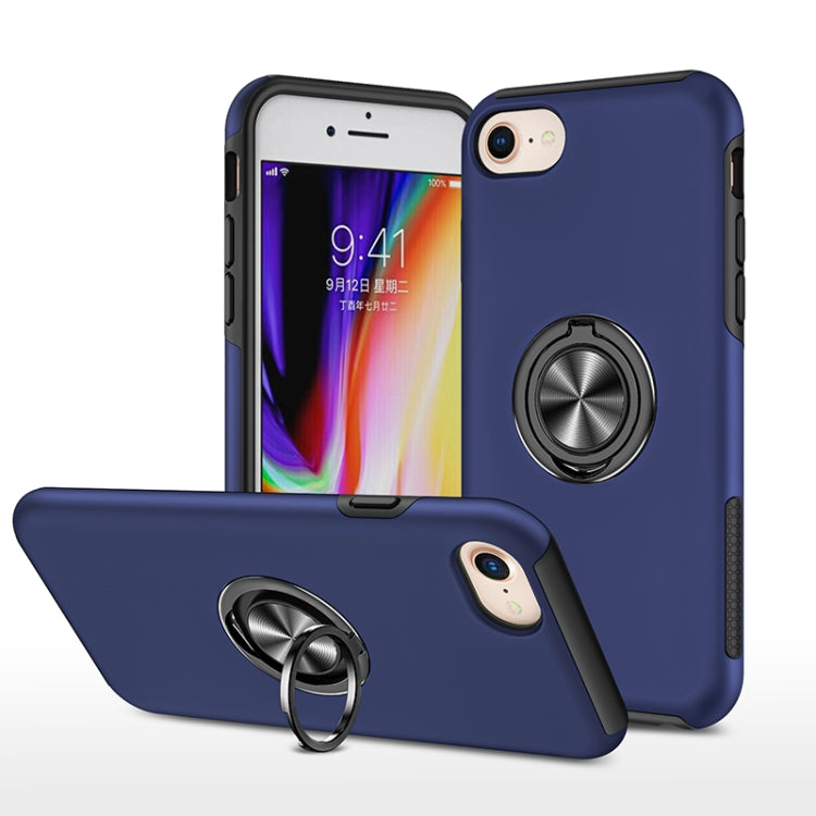 PC + TPU Shockproof Magnetic Protective Case with Invisible Ring Holder