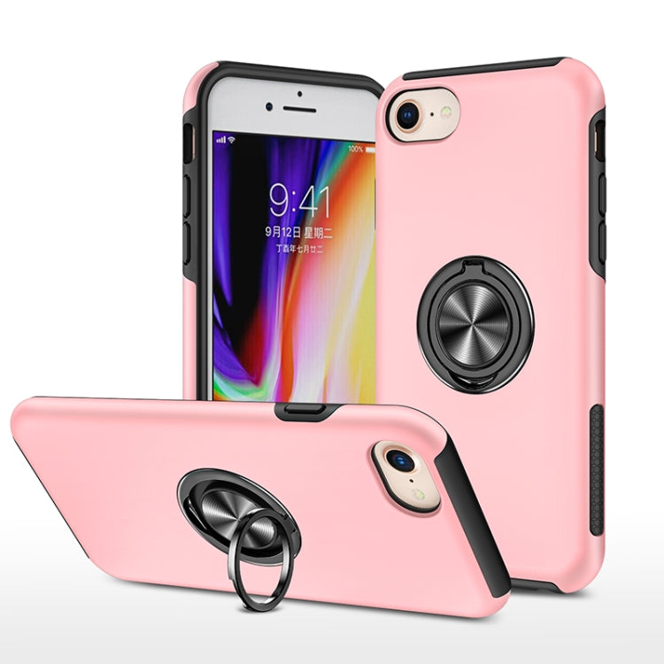 PC + TPU Shockproof Magnetic Protective Case with Invisible Ring Holder