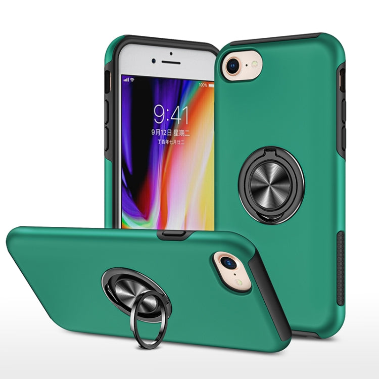 PC + TPU Shockproof Magnetic Protective Case with Invisible Ring Holder