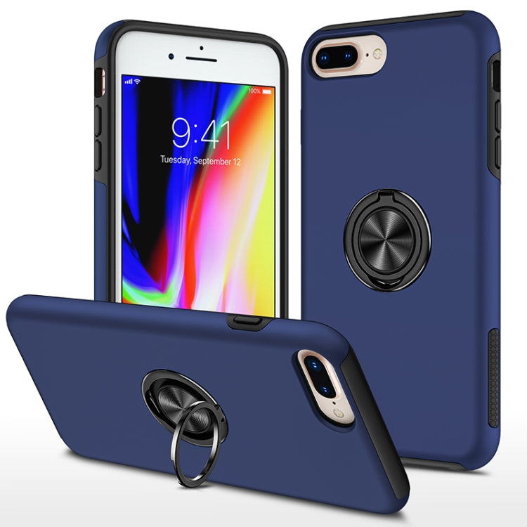 PC + TPU Shockproof Magnetic Protective Case with Invisible Ring Holder