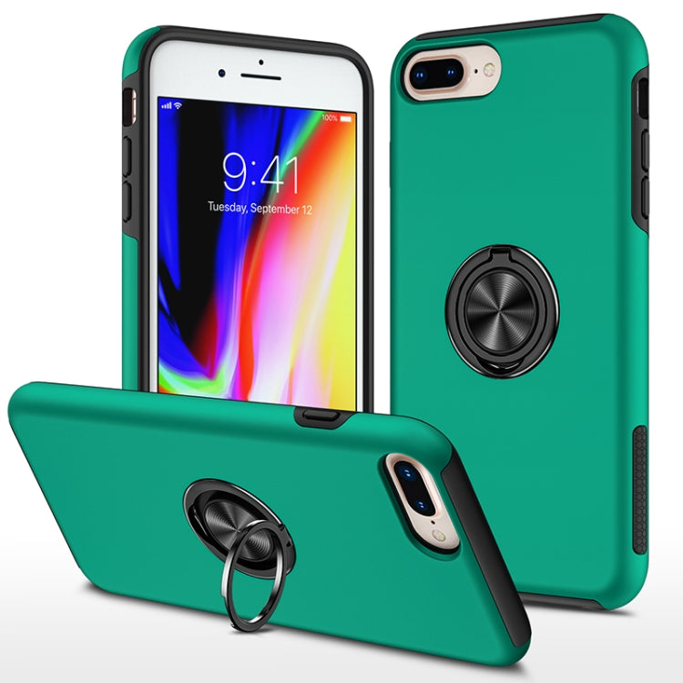 PC + TPU Shockproof Magnetic Protective Case with Invisible Ring Holder