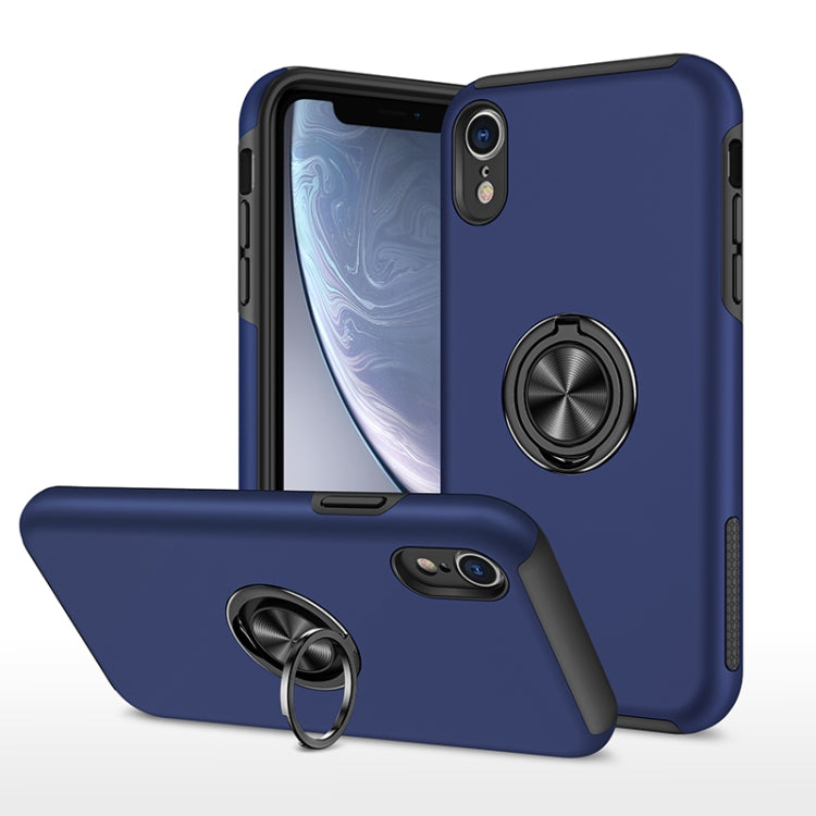 PC + TPU Shockproof Magnetic Protective Case with Invisible Ring Holder