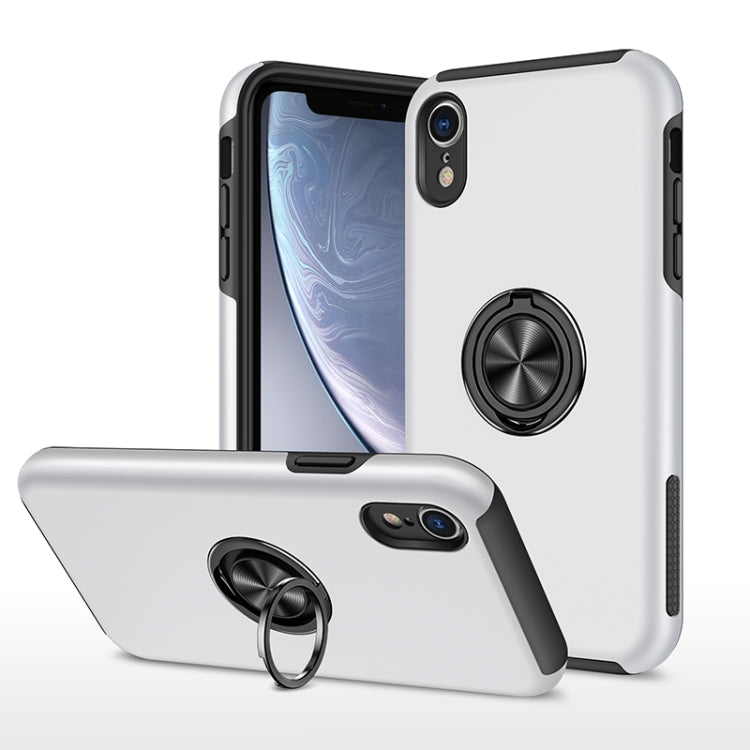 PC + TPU Shockproof Magnetic Protective Case with Invisible Ring Holder