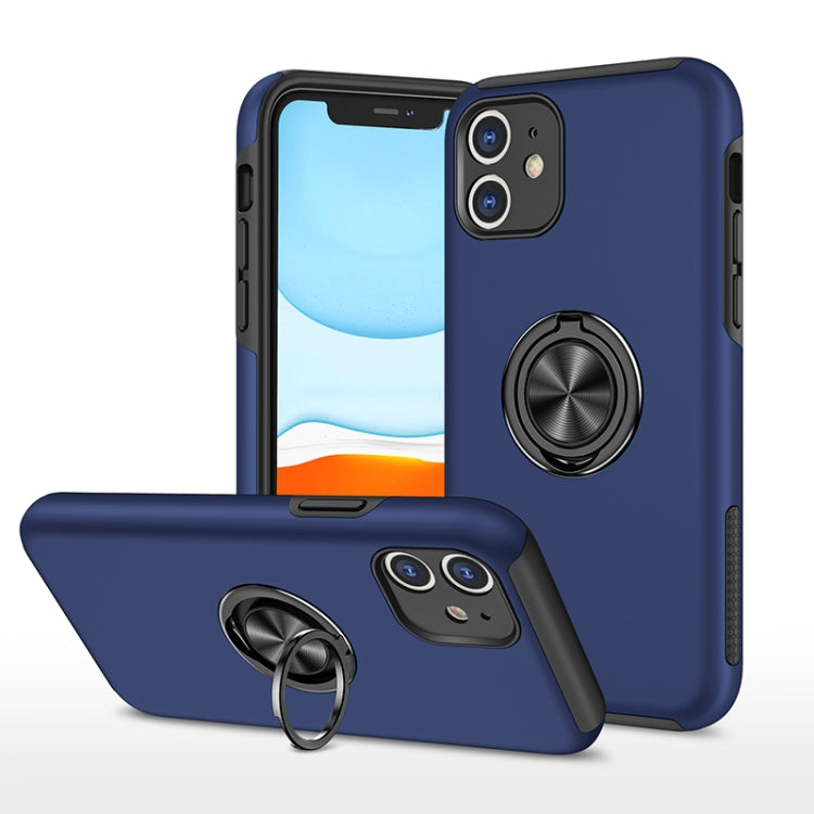 PC + TPU Shockproof Magnetic Protective Case with Invisible Ring Holder