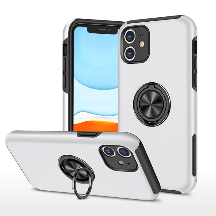 PC + TPU Shockproof Magnetic Protective Case with Invisible Ring Holder