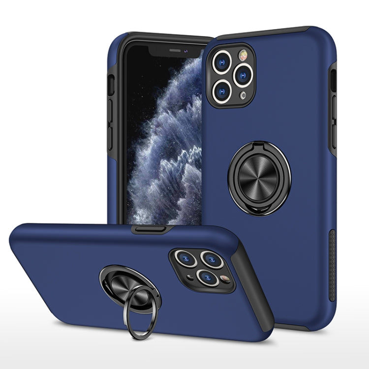 PC + TPU Shockproof Magnetic Protective Case with Invisible Ring Holder